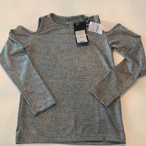 Flowers by Zoe cold shoulder shirt